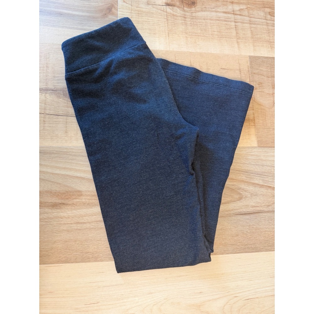 Cat & Jack Girl's Dark Wash Denim Look Flare Leggings Size S 6/7